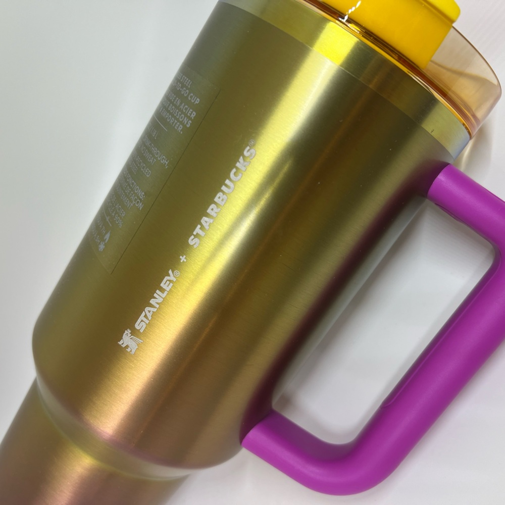 Stanley Gold and Purple Travel Mug